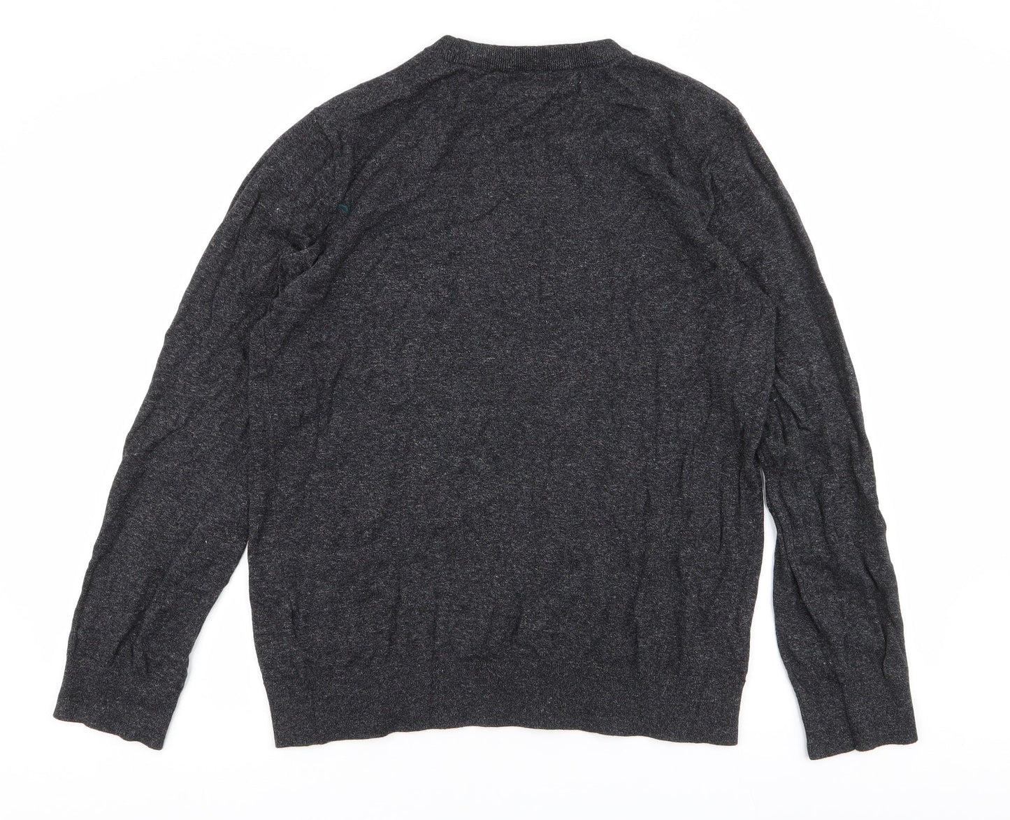 H&M Mens Grey  Cotton Pullover Sweatshirt Size L