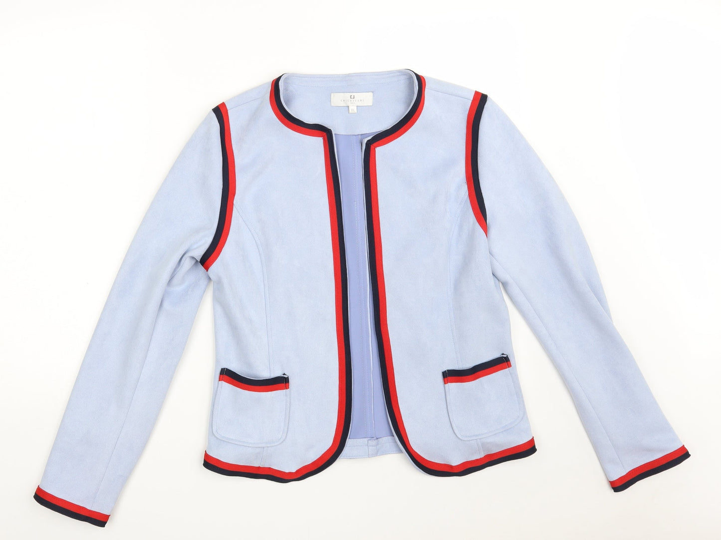 Chic & Jeune Womens Blue   Jacket  Size XL