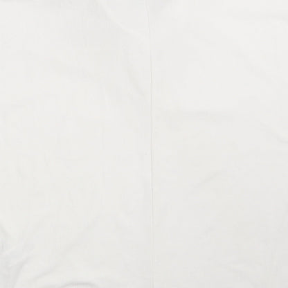 Primark Womens White  Polyester Basic Polo Size 6 Collared - Size 6-8