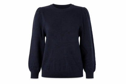 Gallery Womens Blue Round Neck  Viscose Pullover Jumper Size L
