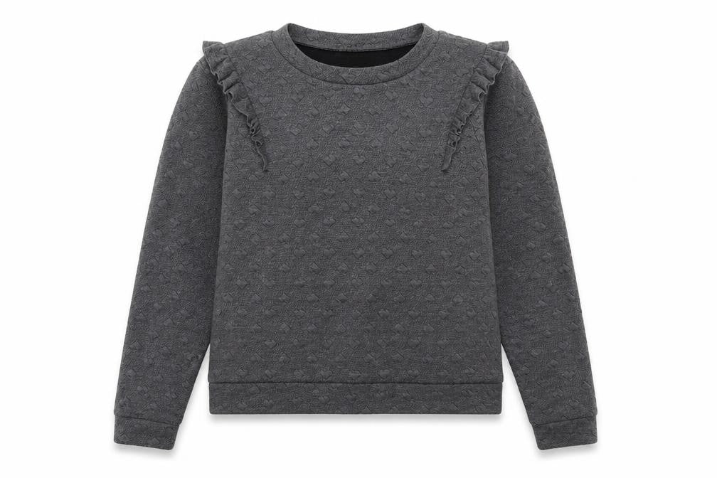 QED London Womens Grey  Polyester Pullover Sweatshirt Size M  Pullover