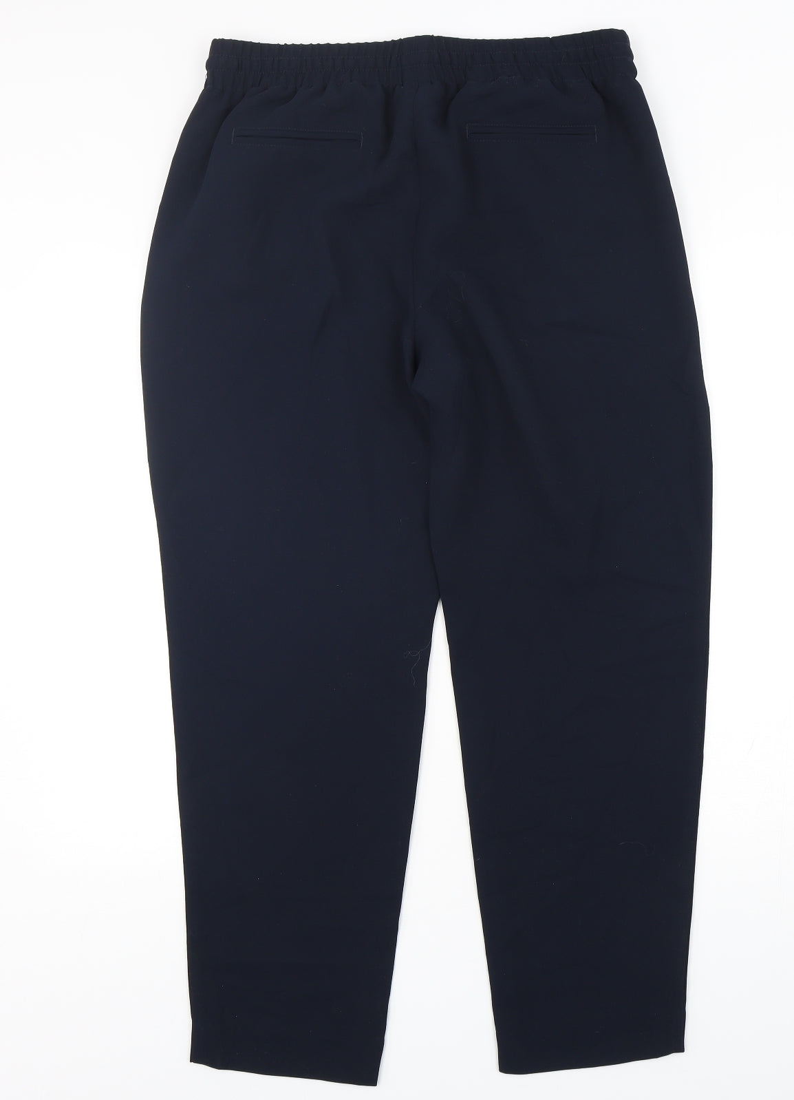 Talbots Womens Blue  Polyester Trousers  Size M L29 in Regular Drawstring