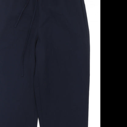 Talbots Womens Blue  Polyester Trousers  Size M L29 in Regular Drawstring