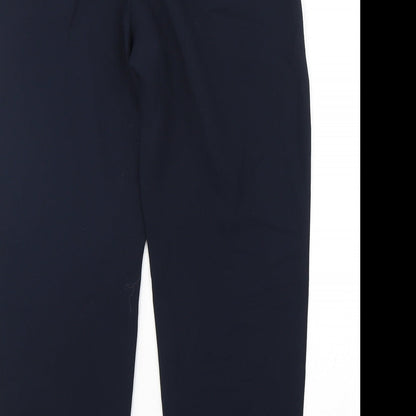 Talbots Womens Blue  Polyester Trousers  Size M L29 in Regular Drawstring