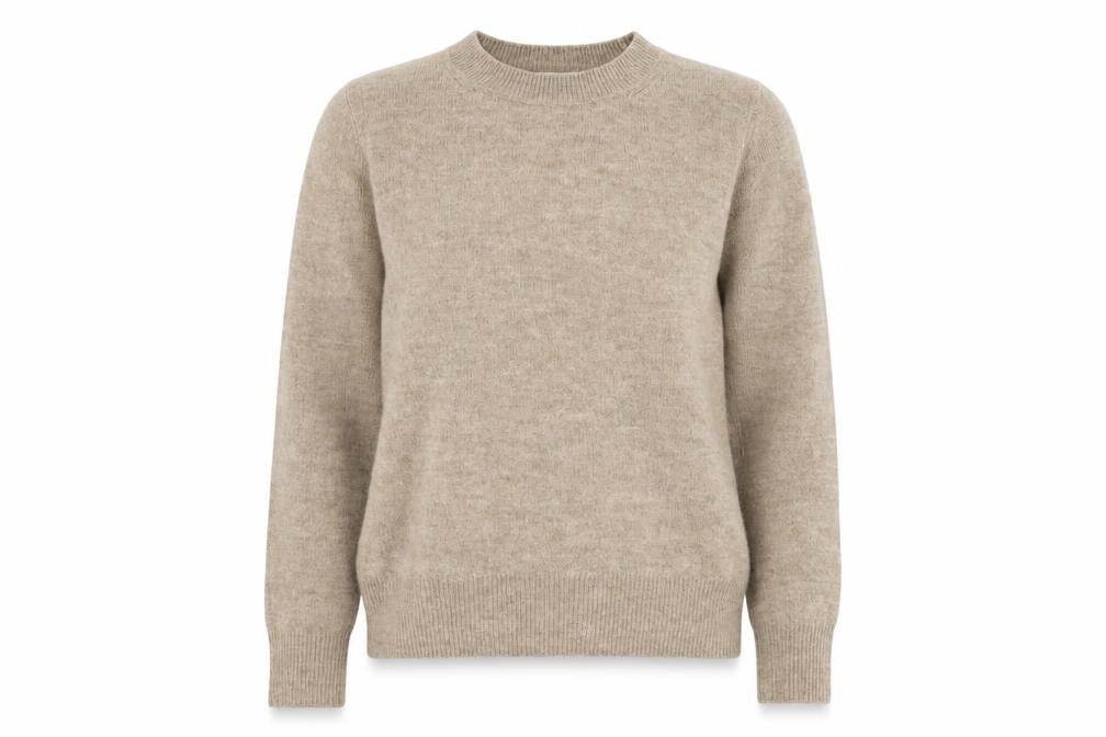 H&M Womens Brown Crew Neck  Acrylic Pullover Jumper Size S