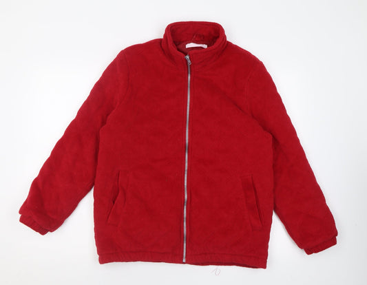 Casual Comfort Womens Red   Jacket  Size S  Zip