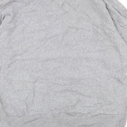 MARBLE Womens Grey Roll Neck  100% Cotton Pullover Jumper Size 10