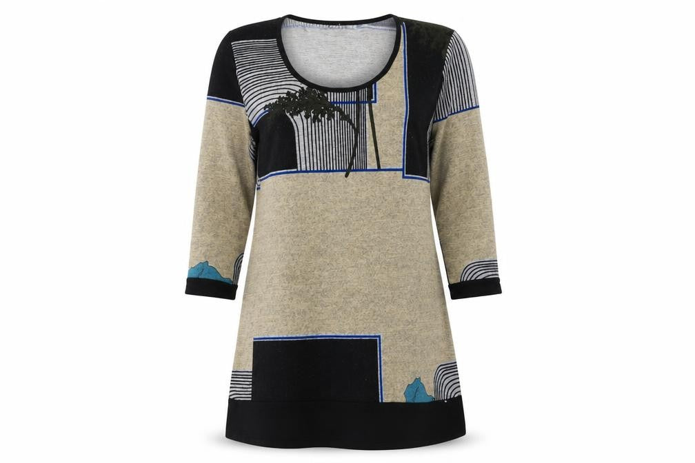 Text Womens Green Colourblock Polyester Jumper Dress  Size M  Round Neck Pullover
