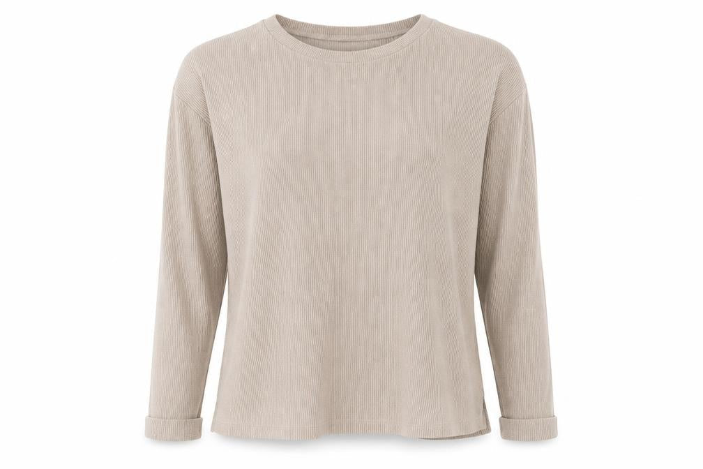 Primark Womens Beige Crew Neck  Polyester Pullover Jumper Size L