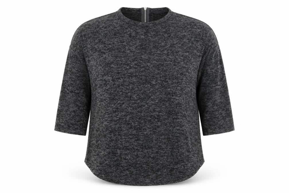 Primark Womens Grey Round Neck  Polyester Pullover Jumper Size M