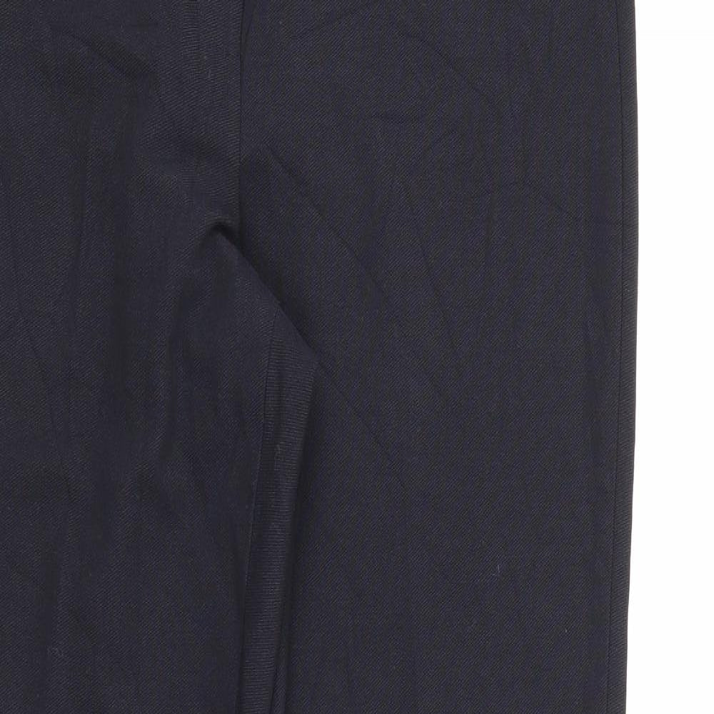 CC Womens Blue  Polyester Carrot Trousers Size 12 L29 in Regular Zip