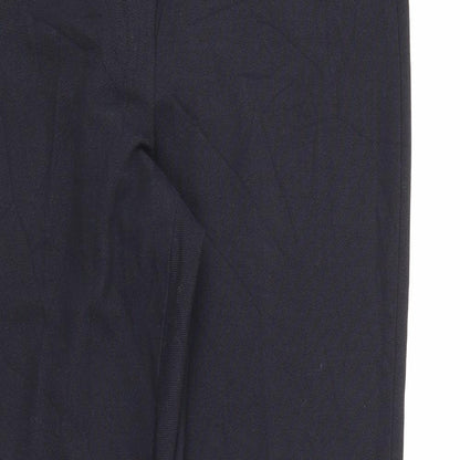 Country Casuals Womens Blue Polyester Carrot Trousers Size 12 L29 in Regular Zip
