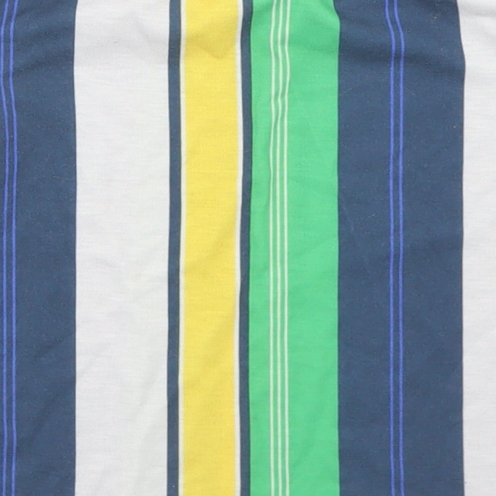 River Island Boys Multicoloured Striped Polyester Basic T-Shirt Size 2-3 Years Crew Neck