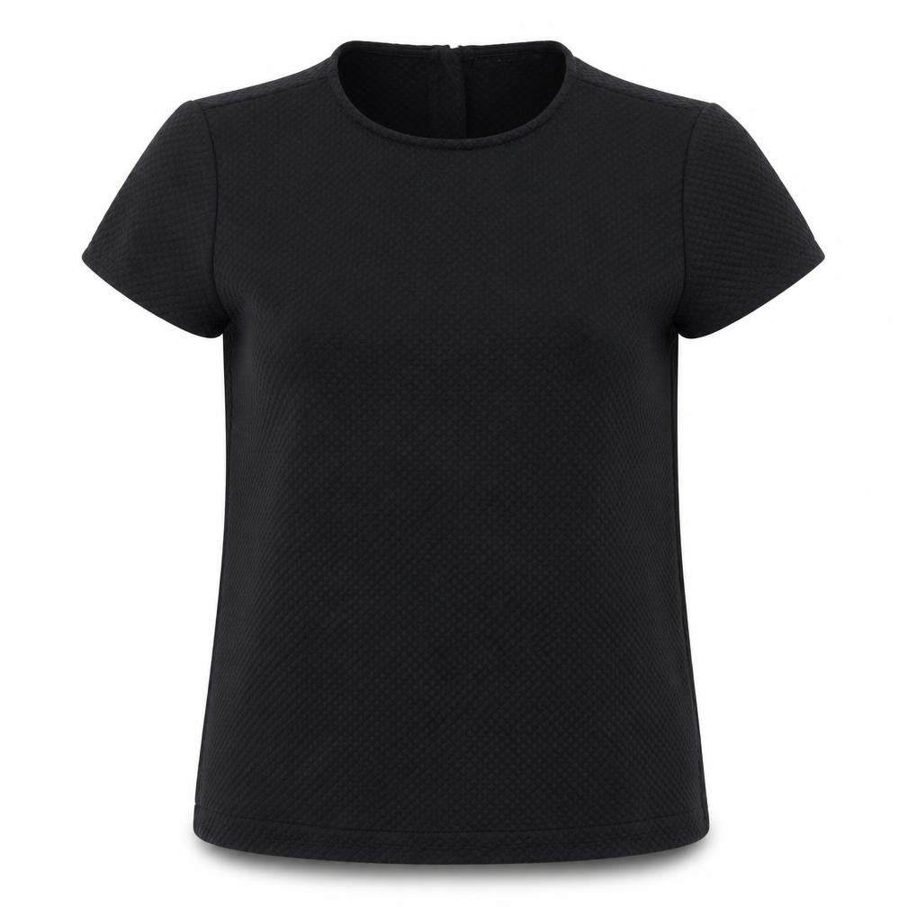 Mohito Womens Black  Polyester Basic Blouse Size 6 Round Neck