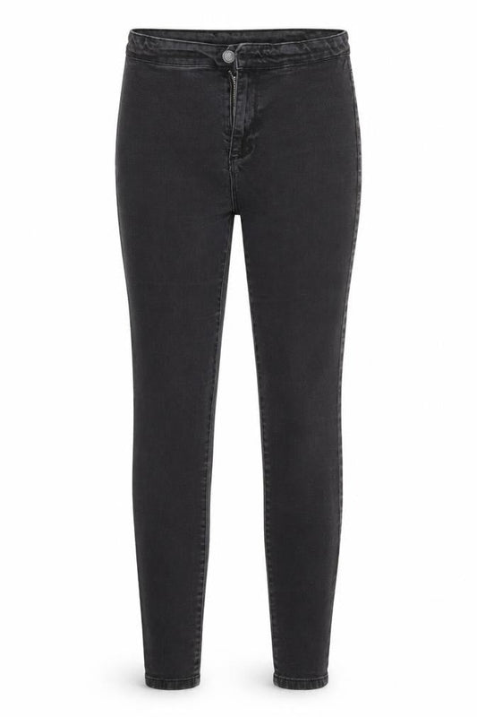 Denim & Co. Womens Black  Cotton Jegging Jeans Size 12 L26 in Slim Zip