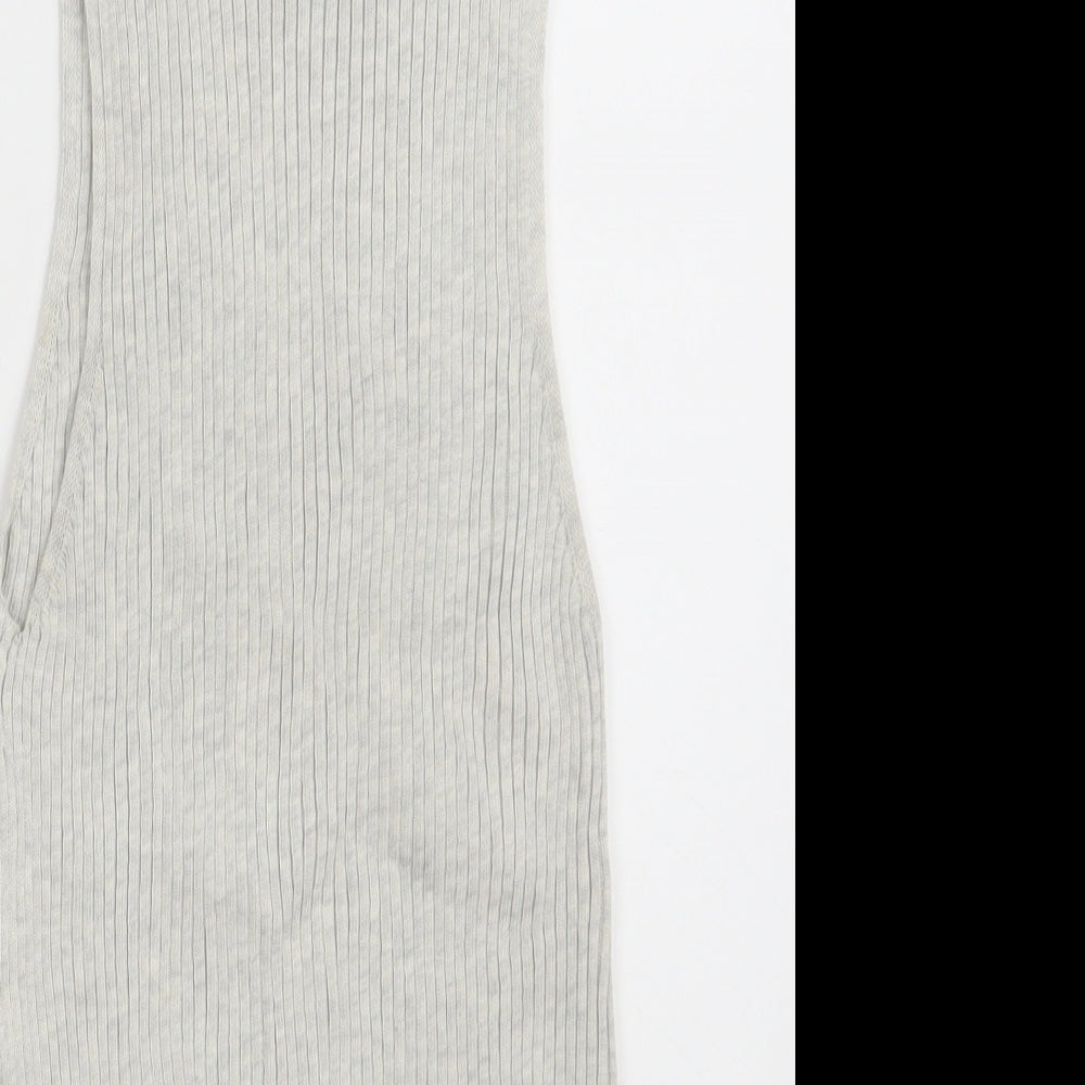 Primark Womens Grey Roll Neck  Polyester Pullover Jumper Size M