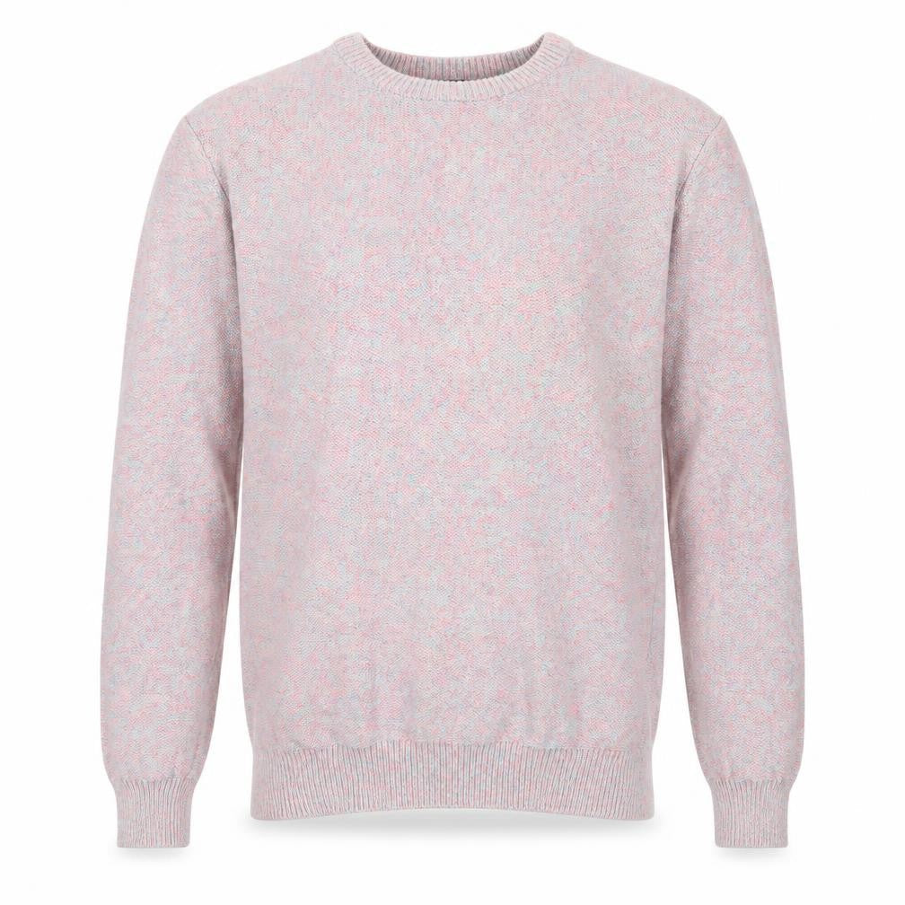 Cedarwood State Mens Pink Round Neck Cotton Pullover Jumper Size S