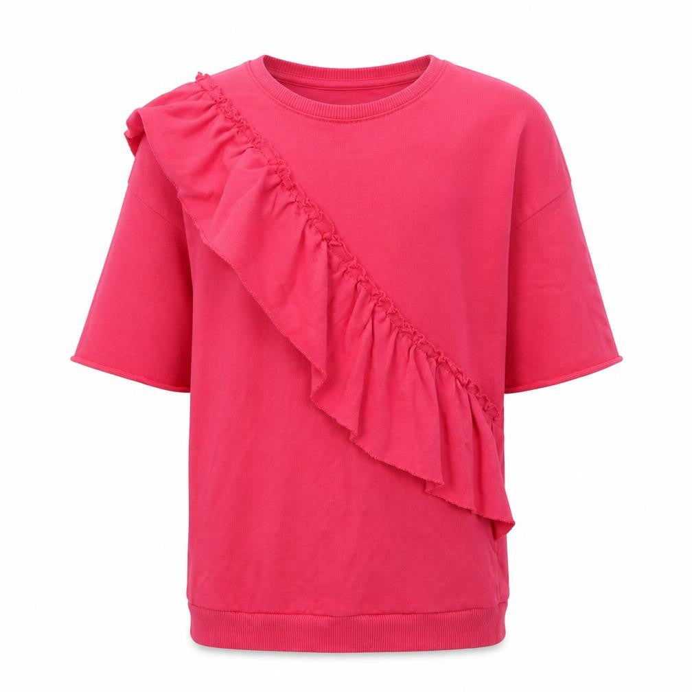 Marks & Spencer Girls Pink  Cotton Pullover Sweatshirt Size 11-12 Years  Pullover