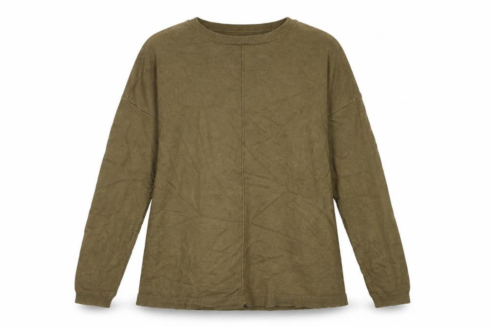 Atmosphere Womens Green Crew Neck  Polyamide Pullover Jumper Size 10