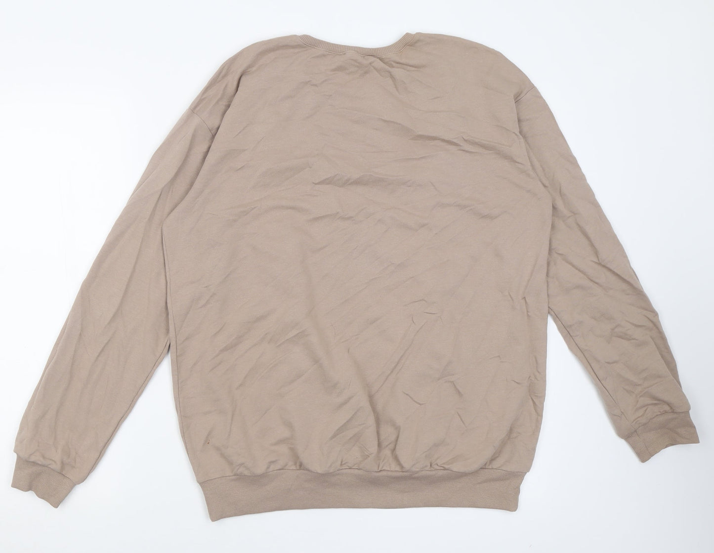 Select Womens Brown  Cotton Pullover Sweatshirt Size S  Pullover