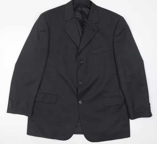 Scott & Taylor Mens Grey  Wool Jacket Suit Jacket Size 42