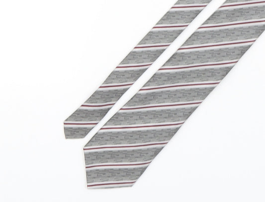 Nicole miller  Mens Multicoloured Striped Polyester Pointed Tie One Size
