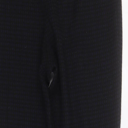 Country Casuals Womens Black Polyester Carrot Trousers Size 10 L28 in Regular Zip