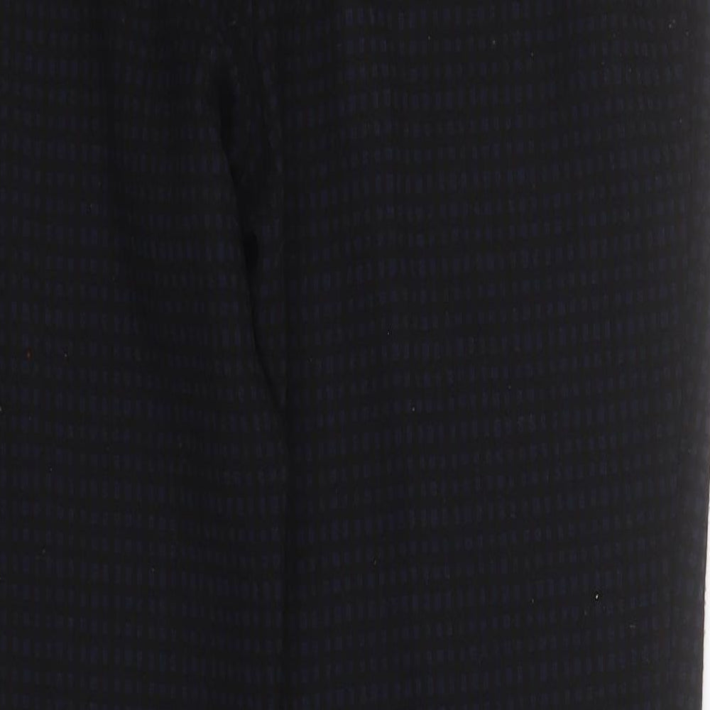CC Womens Black  Polyester Carrot Trousers Size 10 L28 in Regular Zip