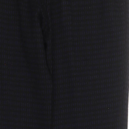 Country Casuals Womens Black Polyester Carrot Trousers Size 10 L28 in Regular Zip