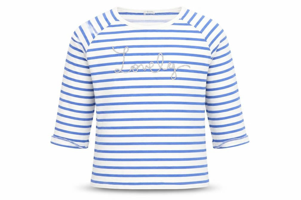 NEXT Girls White Striped 100% Cotton Pullover Sweatshirt Size 10 Years  Pullover - Lovely