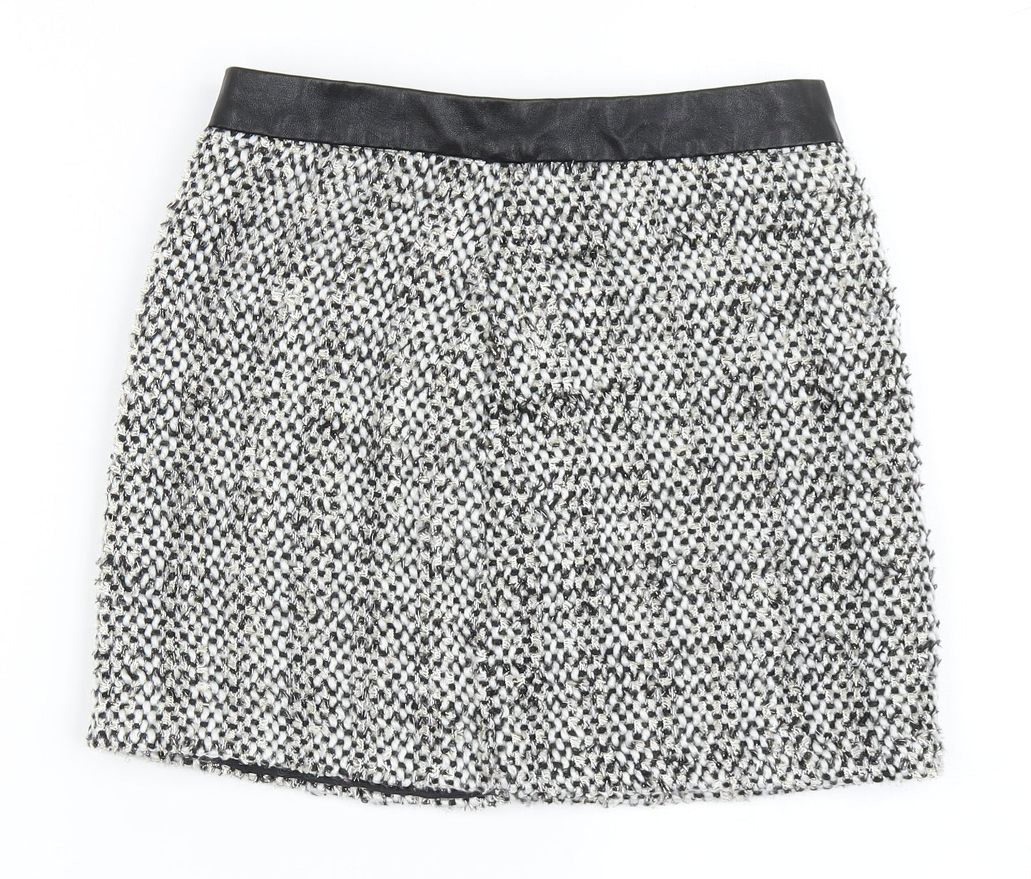 Dunnes Stores Womens Black  Polyester A-Line Skirt Size 25 in   Zip