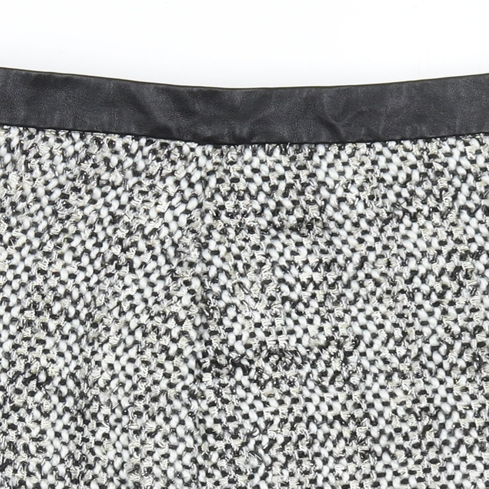 Dunnes Stores Womens Black  Polyester A-Line Skirt Size 25 in   Zip