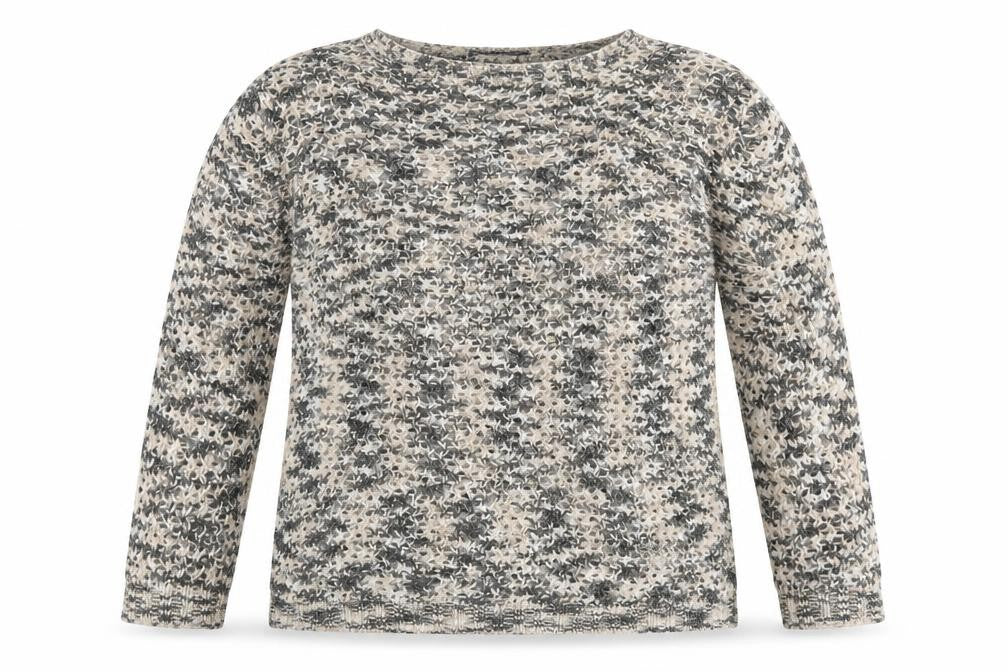 Just Elegance Womens Multicoloured Round Neck  Acrylic Pullover Jumper Size M