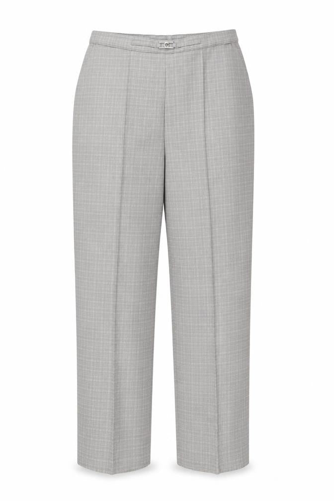 Classics Womens Grey  Polyester Carrot Trousers Size 14 L26.5 in Regular