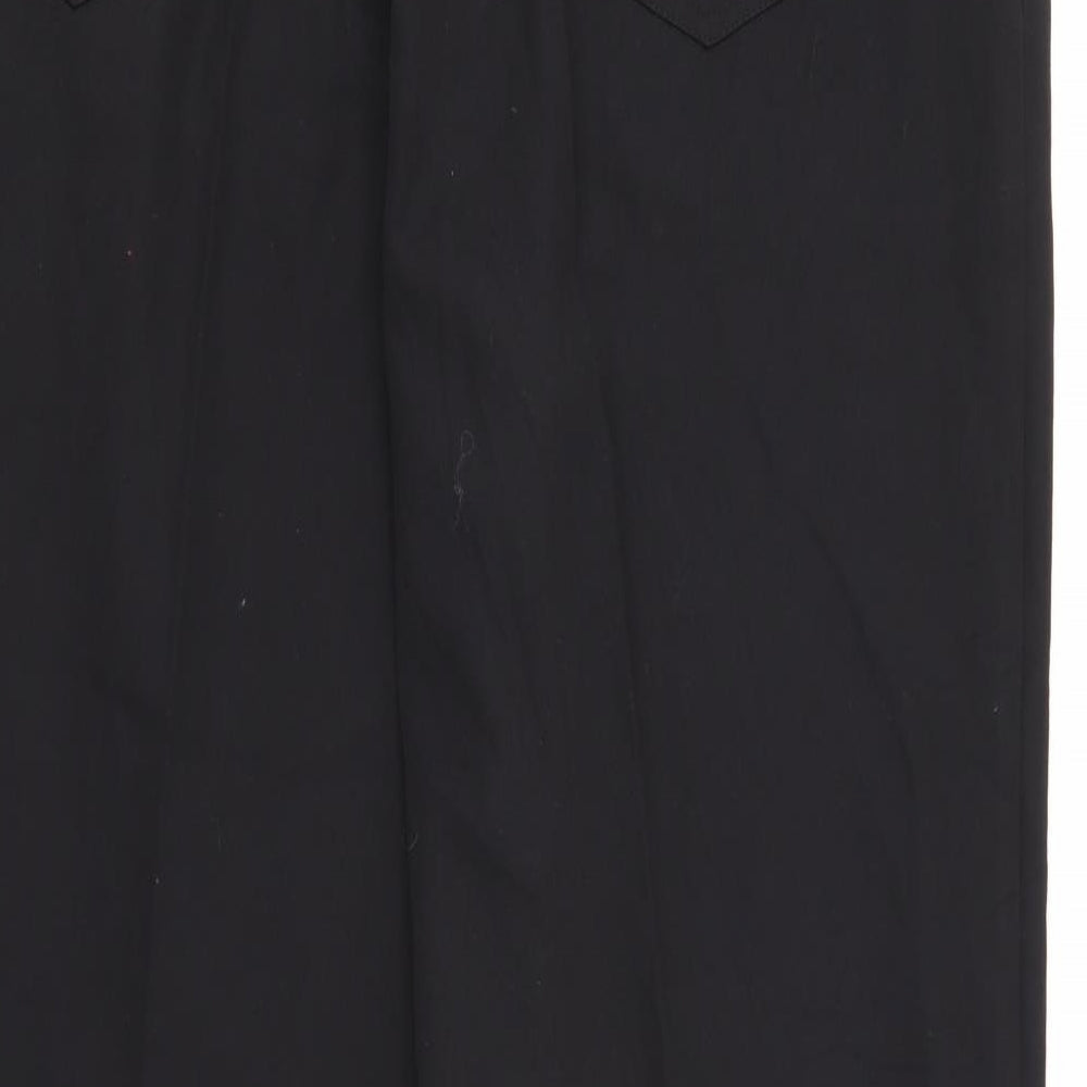 Taylor & Wright Womens Black  Polyester Trousers  Size 14 L29 in Regular Zip