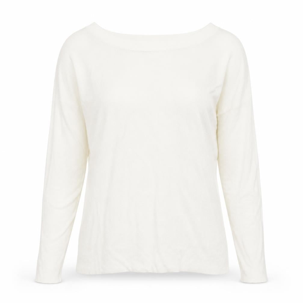 Bikbok Womens Ivory Round Neck  Viscose Pullover Jumper Size XS