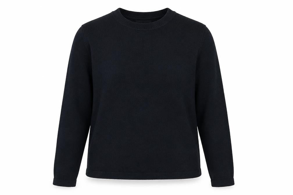 Marks & Spencer Womens Blue Round Neck  Acrylic Pullover Jumper Size 12