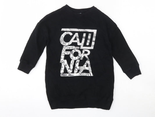 NEXT Girls Beige  Cotton Pullover Sweatshirt Size 5 Years