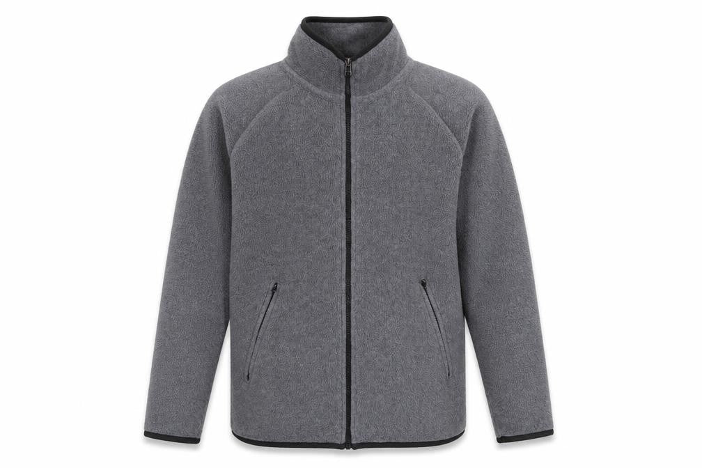 George Mens Grey  Polyester Full Zip Sweatshirt Size XS