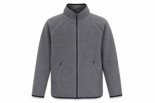 George Mens Grey  Polyester Full Zip Sweatshirt Size XS