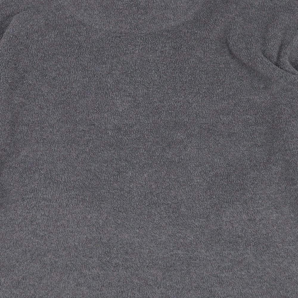 George Mens Grey  Polyester Full Zip Sweatshirt Size XS