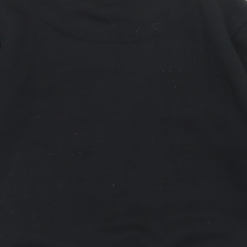 Rebel Boys Black  Polyester Pullover Sweatshirt Size 8-9 Years   - Team Player