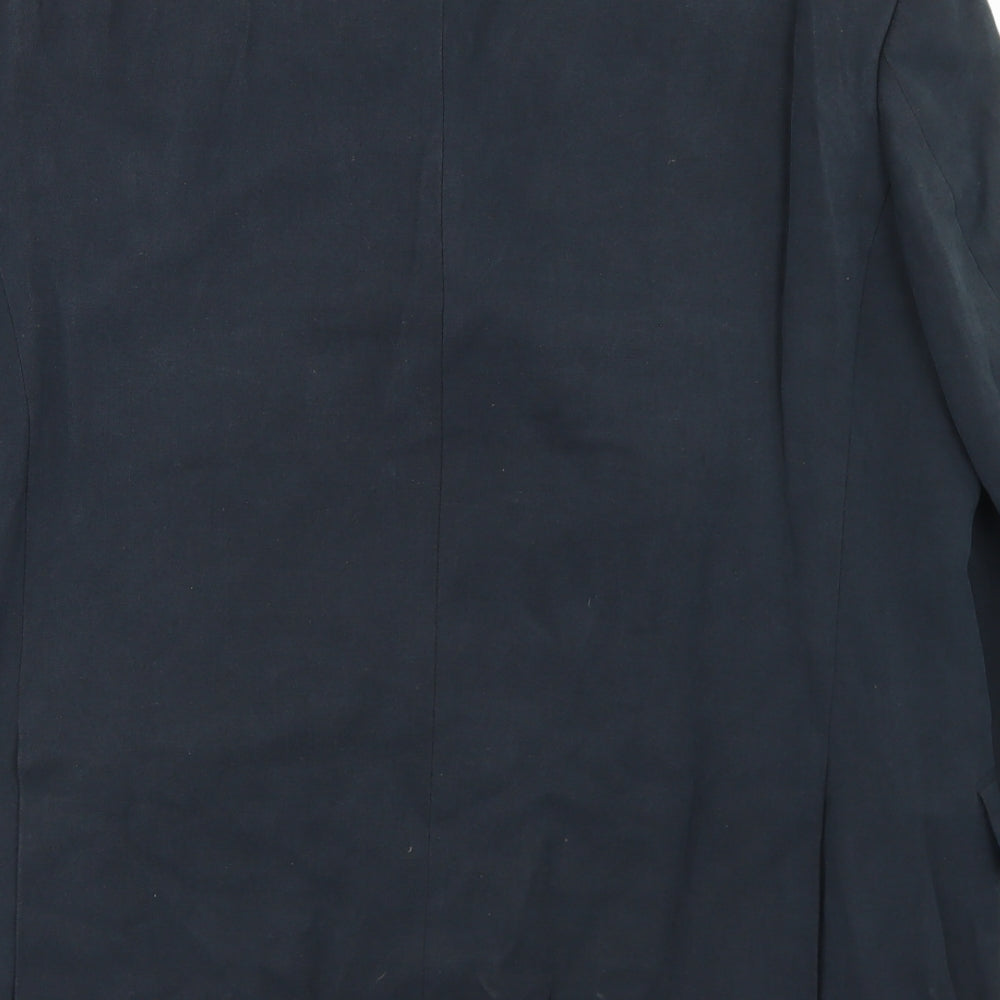 Marks and Spencer Mens Blue  Lyocell Jacket Blazer Size 40