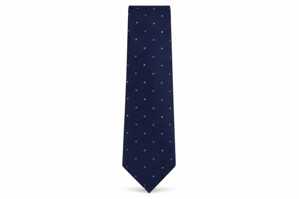 Marks & Spencer Mens Multicoloured Geometric Polyester Pointed Tie One Size