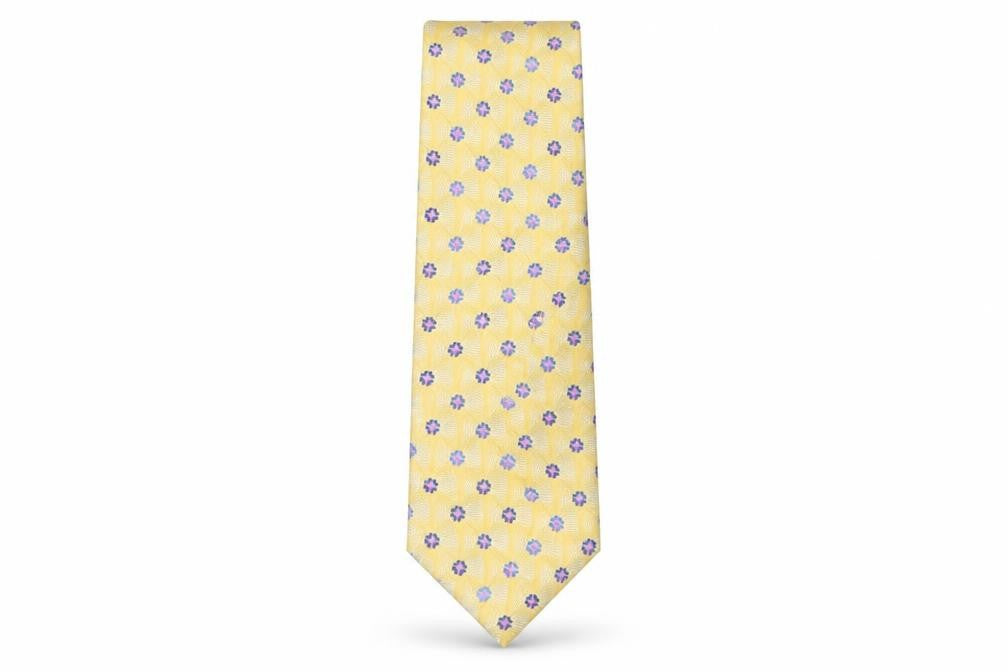 Hathaway Mens Multicoloured Floral Silk Pointed Tie One Size