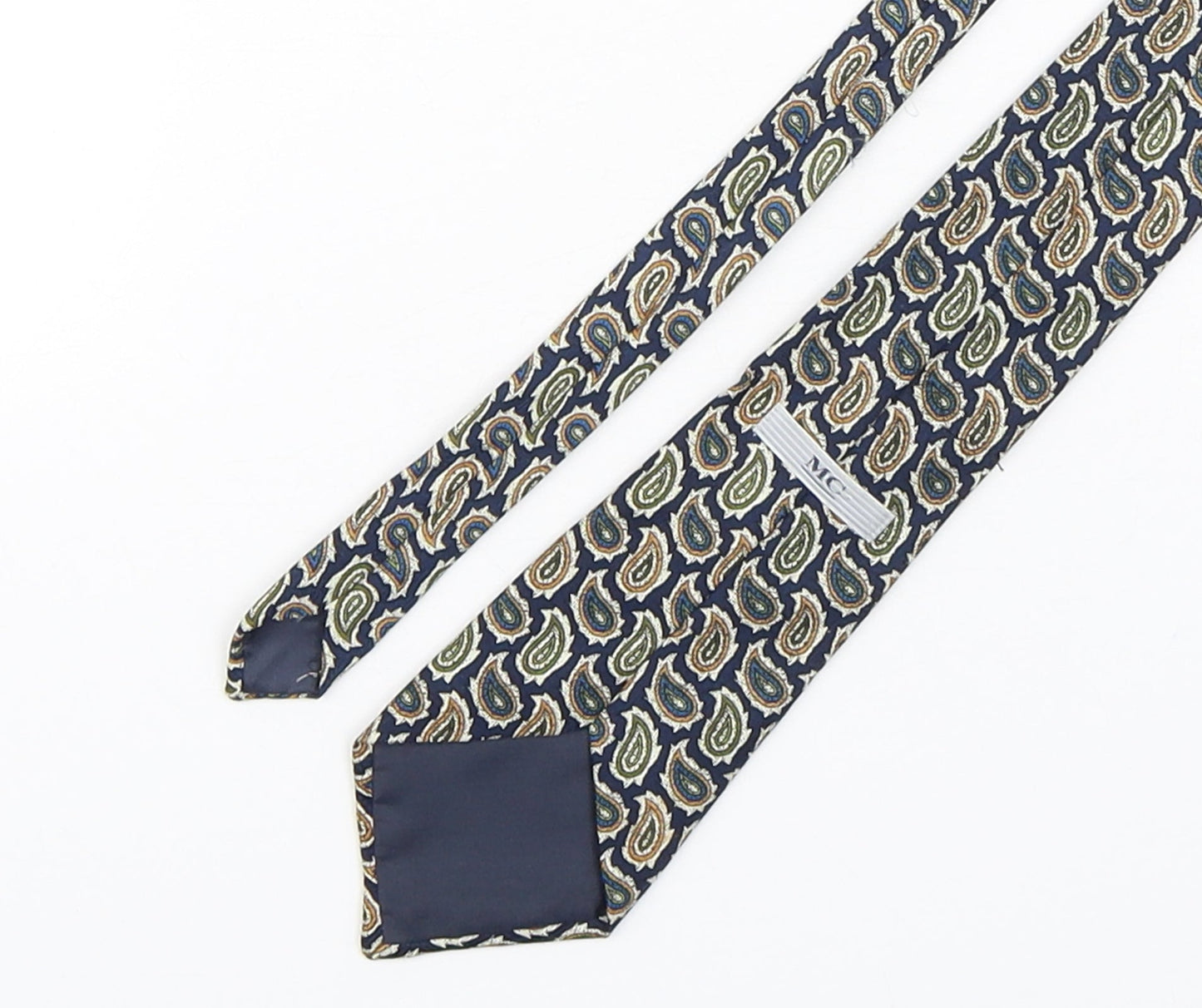 MC Mens Multicoloured Paisley Polyester Pointed Tie One Size