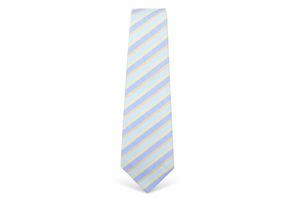 Linea  Mens Multicoloured Striped Silk Pointed Tie One Size