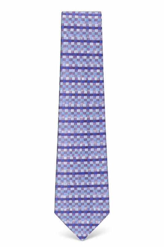 John Lewis  Mens Multicoloured Plaids & Checks Silk Pointed Tie One Size