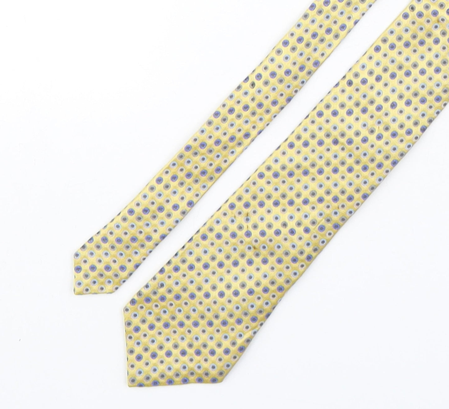 Hemley Mens Multicoloured Polka Dot Silk Pointed Tie One Size