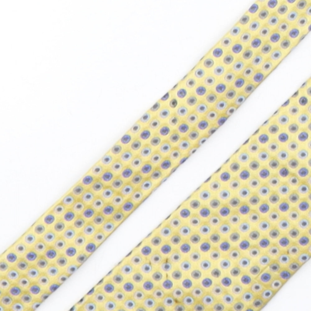 Hemley Mens Multicoloured Polka Dot Silk Pointed Tie One Size